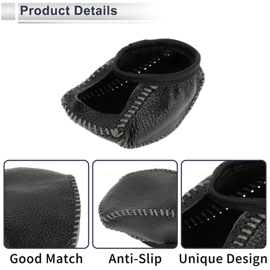 1 Pc Gear Shift Knob Cover for Toyota RAV4 (2019-2024) Pebbled Black Gray