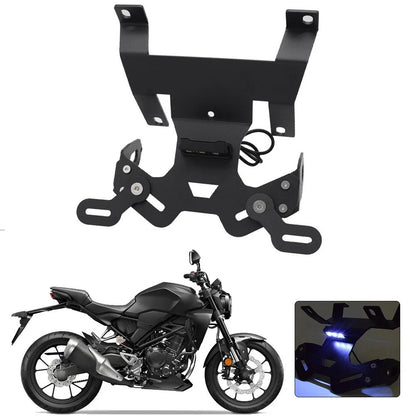 Compact License Plate Holder LED for Honda CB125R CB150R CB300R (2018–2022)