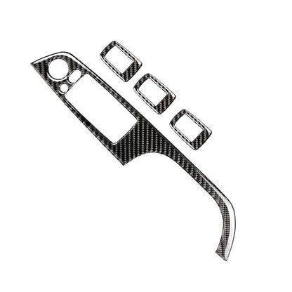 Carbon Fiber Window Switch Cover Trim fit For BMW 3 Series 320i 325i 2005-2012