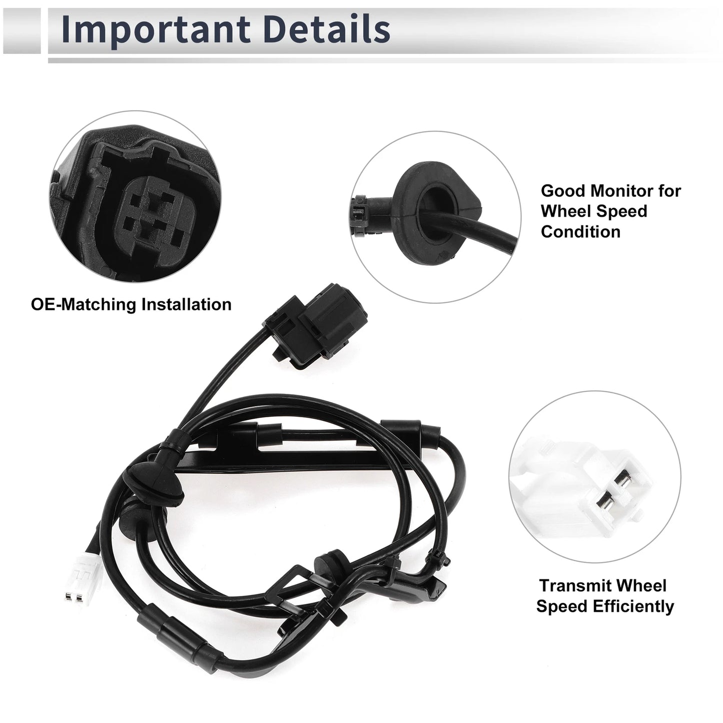 ABS Wheel Speed Sensor for Toyota Prius (2010-2011) 1 x Rear Right