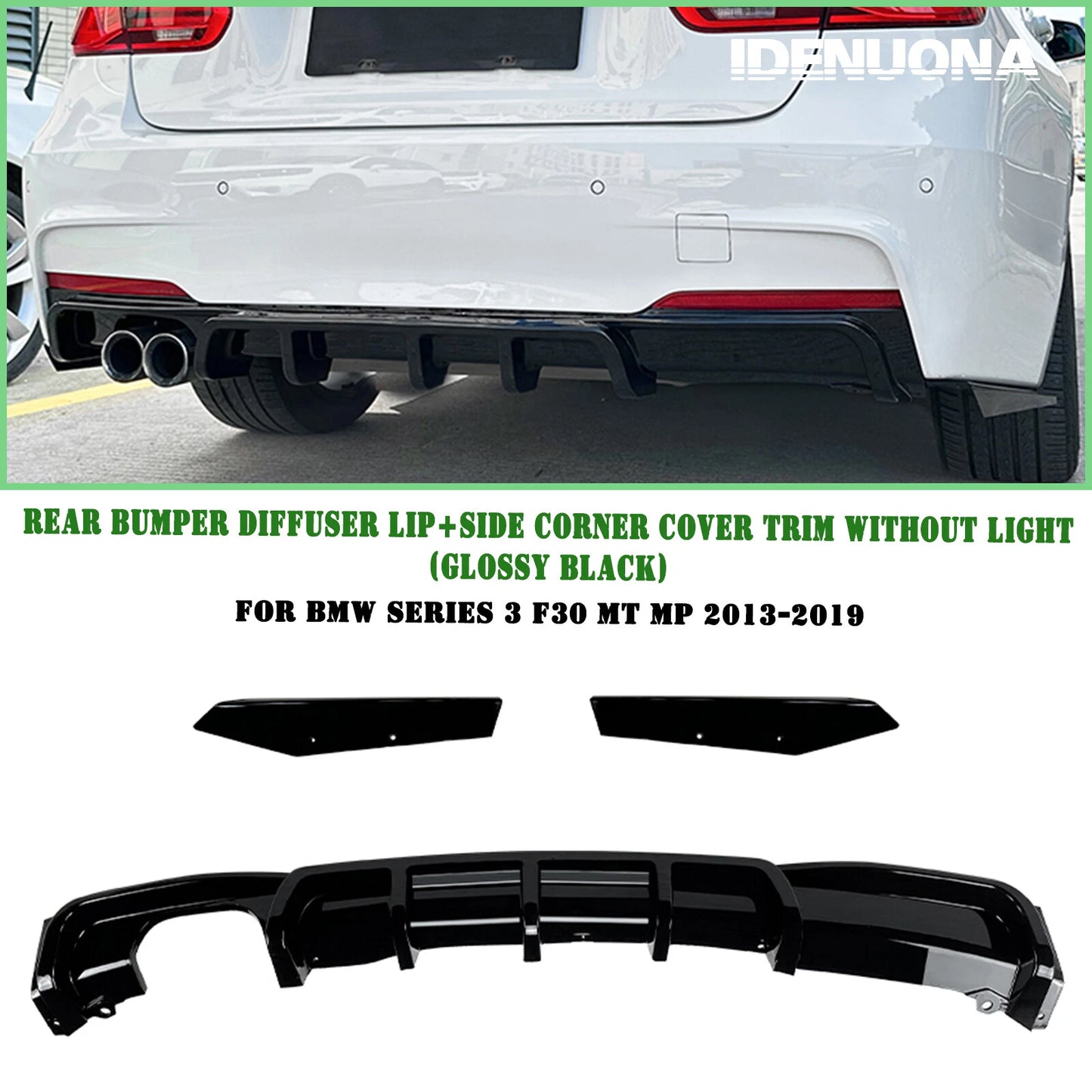 Rear Bumper Diffuser Side Covers for BMW 3 Series (2013-2019)
