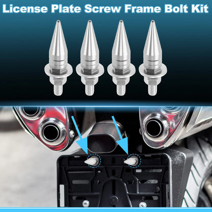 4 x 5.4 cm License Plate Screw Covers for Universal Motorcycle