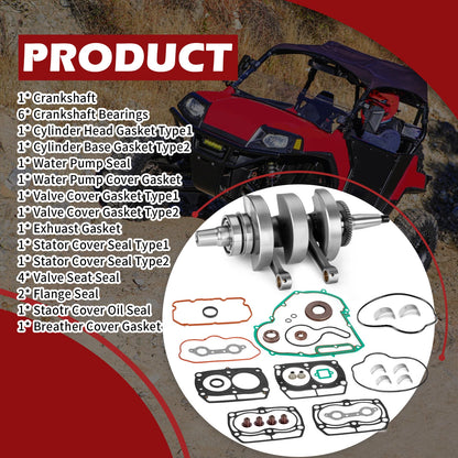 Crankshaft Engine Rebuild Kit for Polaris Ranger/Sportsman/RZR 800 4 S