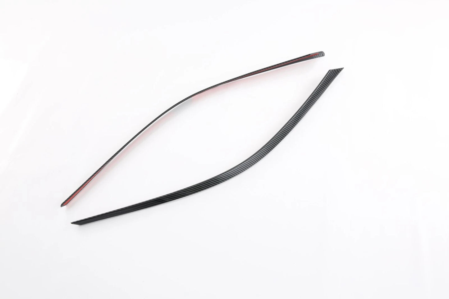 Carbon Fiber Big Front Lamp Eyebrow Cover Trim for Toyota Sienna (2021-2023)