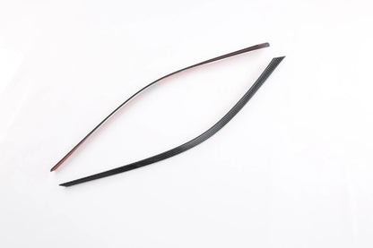 Carbon Fiber Big Front Lamp Eyebrow Cover Trim for Toyota Sienna (2021-2023)