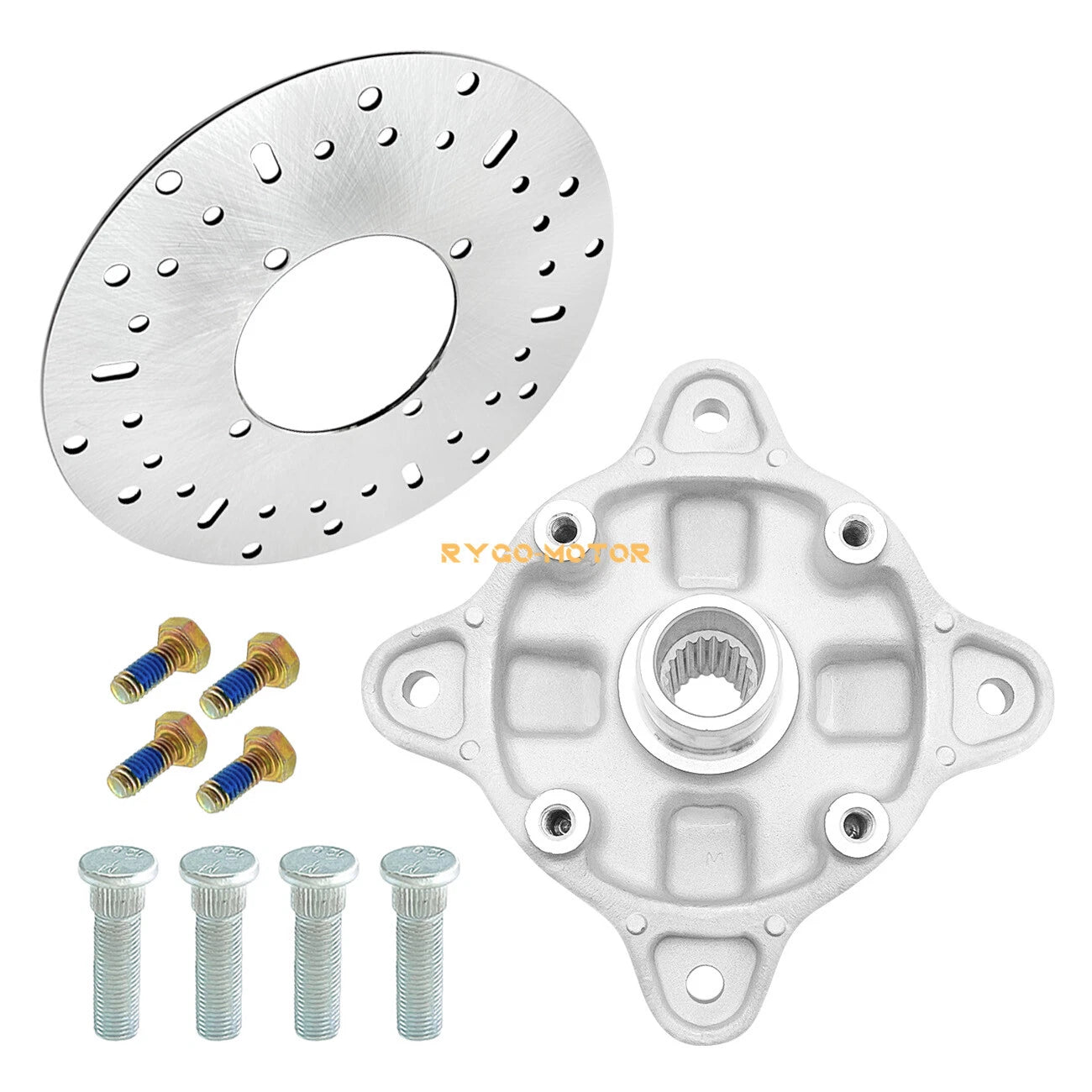 Front Wheel Hub & Studs & Brake Rotor Kit for Polaris Magnum 330 4x4 (2004–2006)