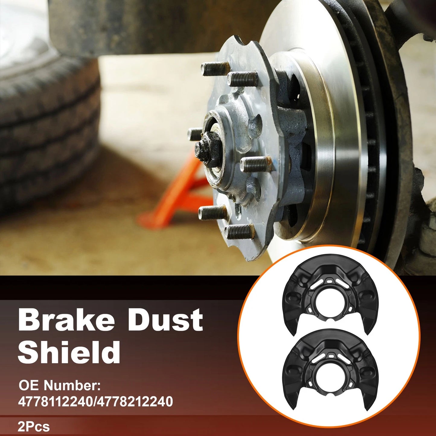 Wheel Brake Dust Shields for Toyota Matrix (2003-2008)