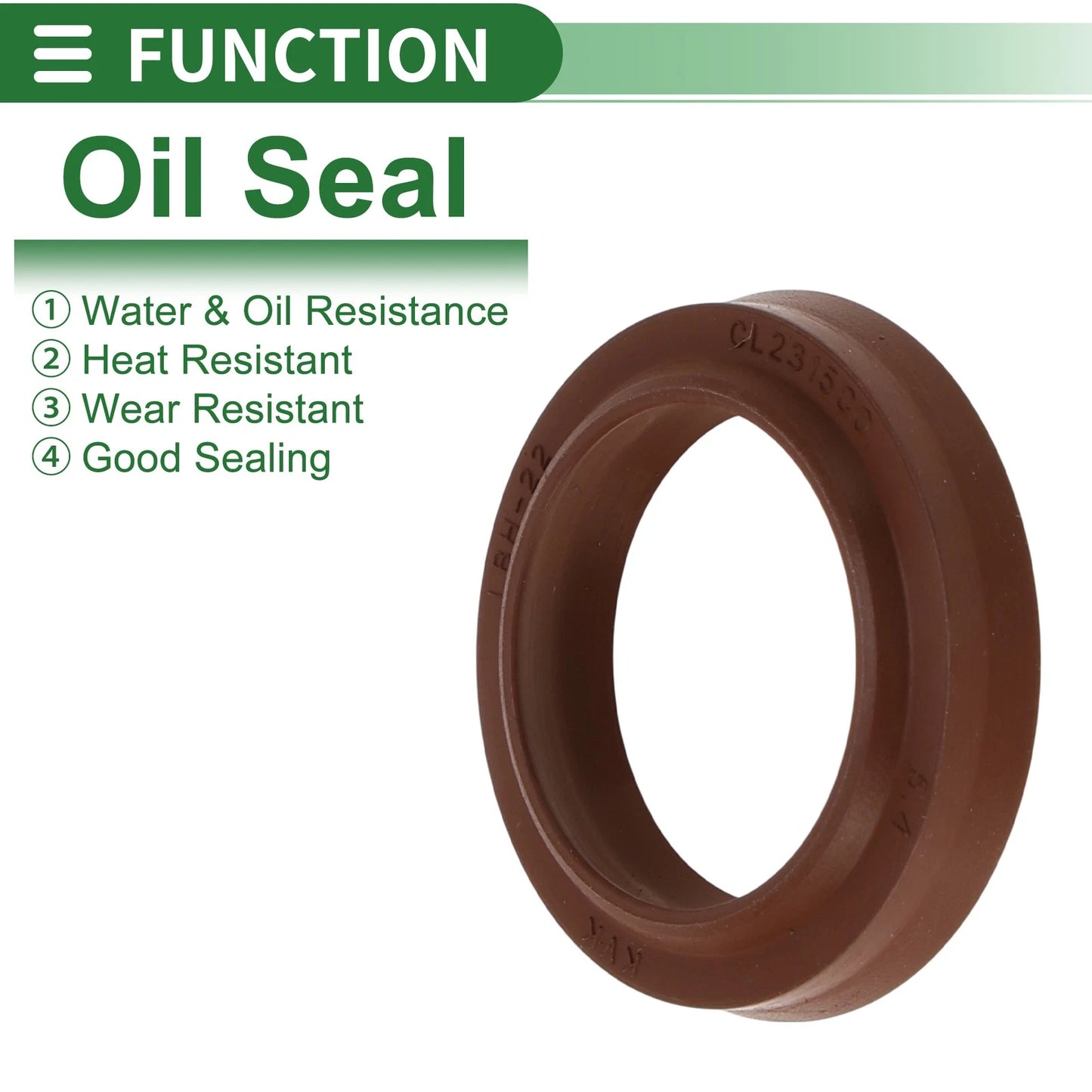 Oil Seal 22x30x4.5mm 5 Pcs Seal Ring Rotary Shaft Seal FKM Rubber