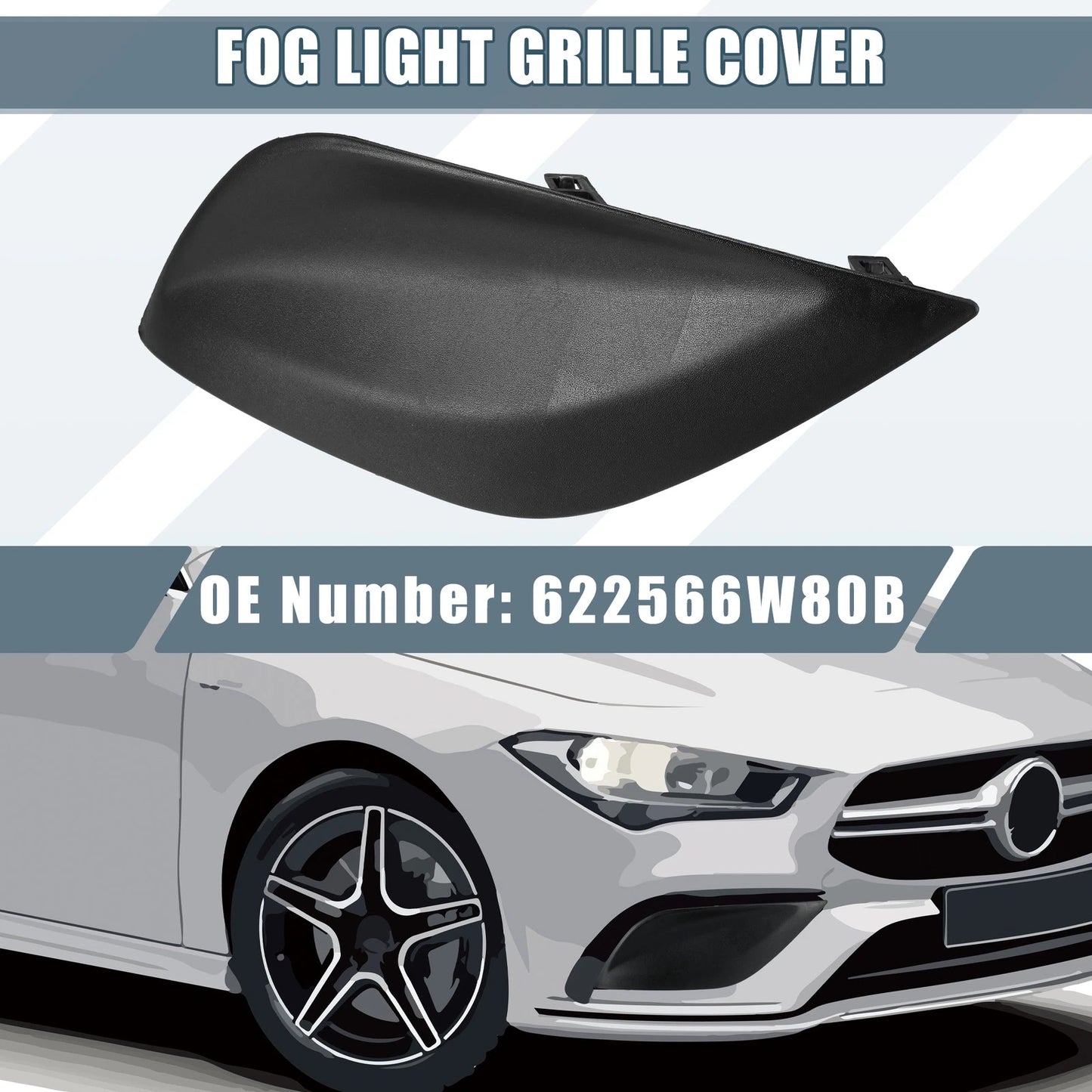Front Right Fog Light Grille Cover for Nissan Versa (2015-2018)