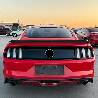Carbon Look Rear Boot Spoiler Lip for Ford Mustang MK6 (2015-2022)