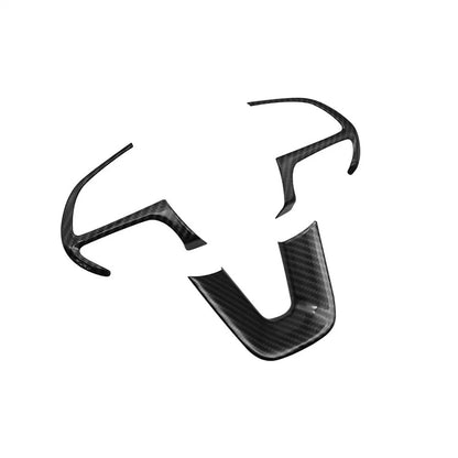 Carbon Fiber Steering Wheel Cover Trim for Dodge Challenger Durango (2015-2020)