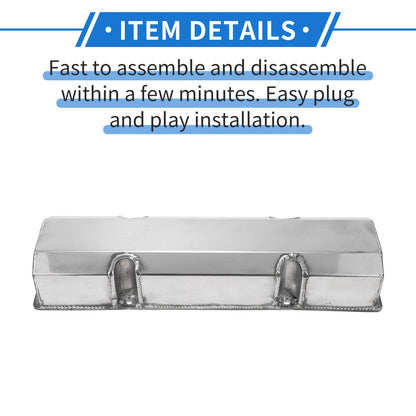 Valve Cover for Chevy Chevrolet SBC Silver Tone with Bolts Gaskets