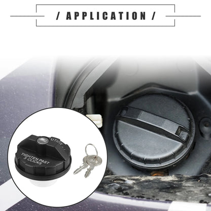 Fuel Tank Filler Cap with Keys for Jeep Wrangler YJ (1991-1995)