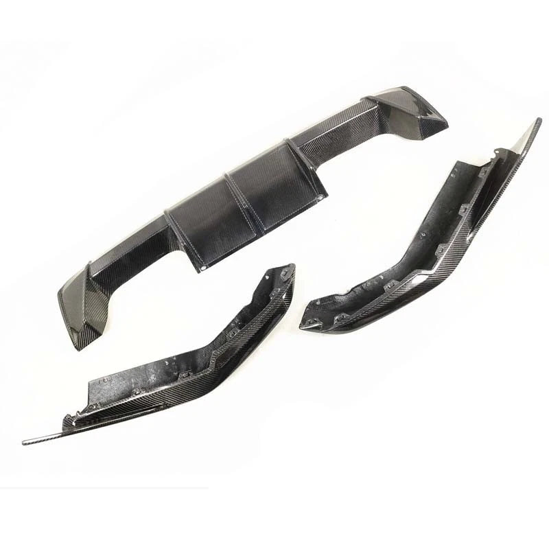 Carbon Fiber Rear Bumper Diffuser Side Splitter Trim for BMW G80 M3 G82 M4 21-23