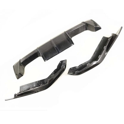 Carbon Fiber Rear Bumper Diffuser Side Splitter Trim for BMW G80 M3 G82 M4 21-23