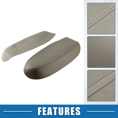 1 Pair Armrest Panel Front Door Cover for Acura RDX Gray (2007 - 2012)