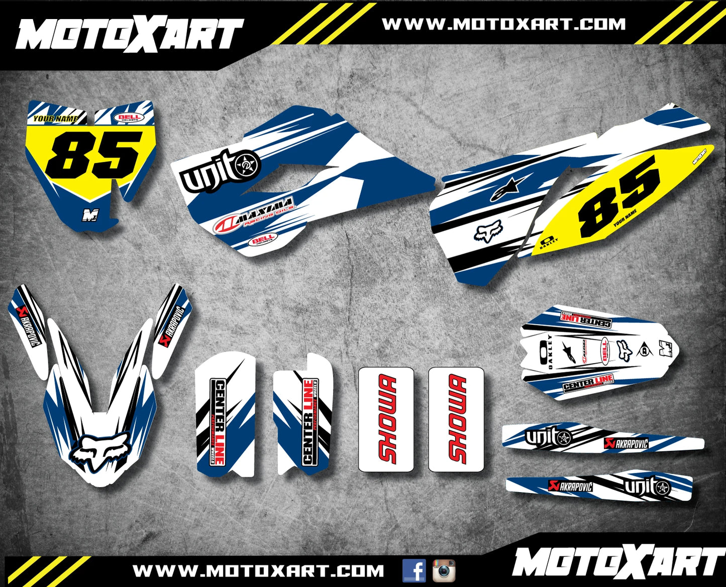 DIGGER Style Graphic Kit Stickers for Husqvarna TC 85 (2014-2017)