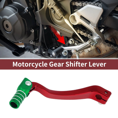 Folding Gear Shift Lever Red Green Silver Tone for Kayo T6