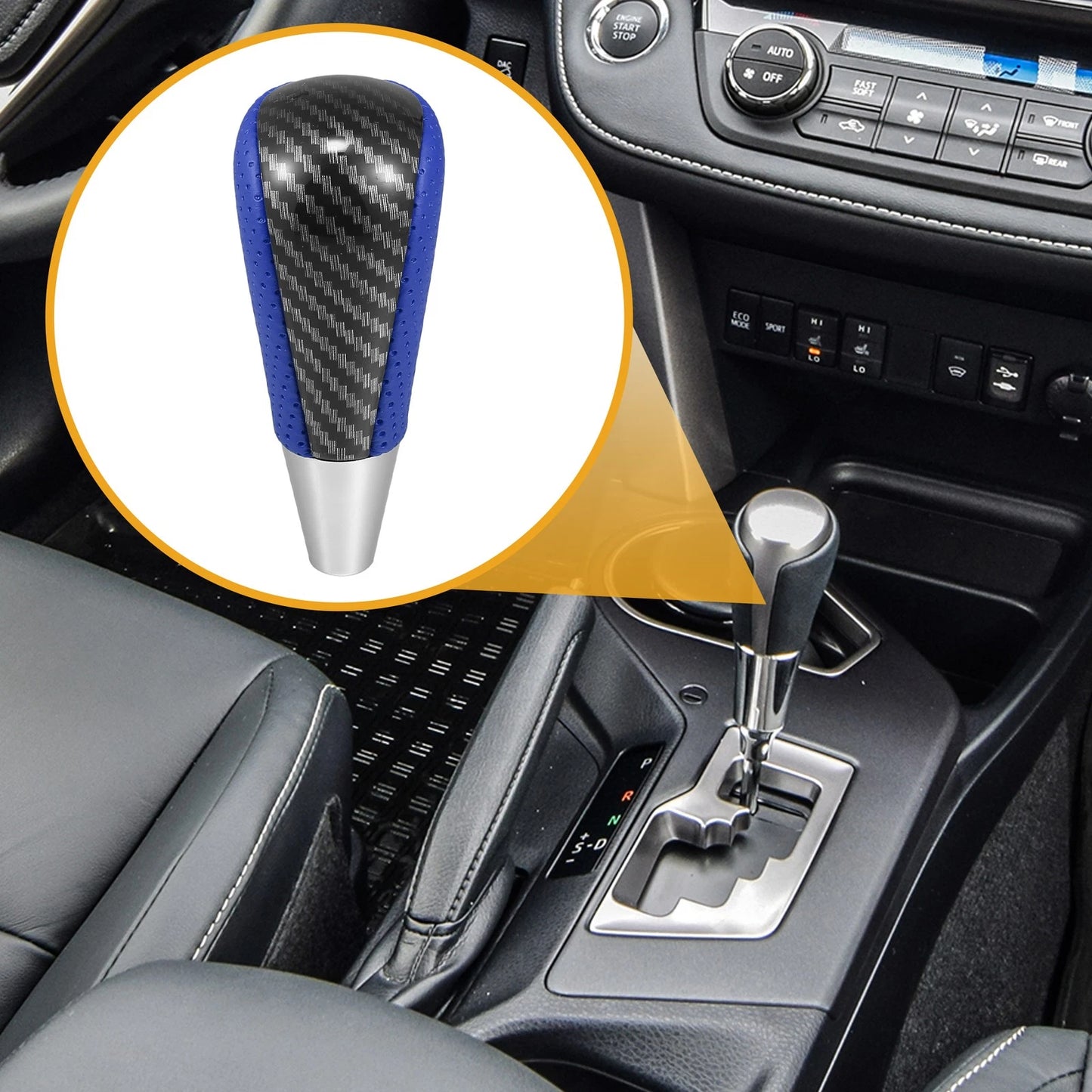 Gear Shift Knob Blue for Toyota Yaris (2004–2018)
