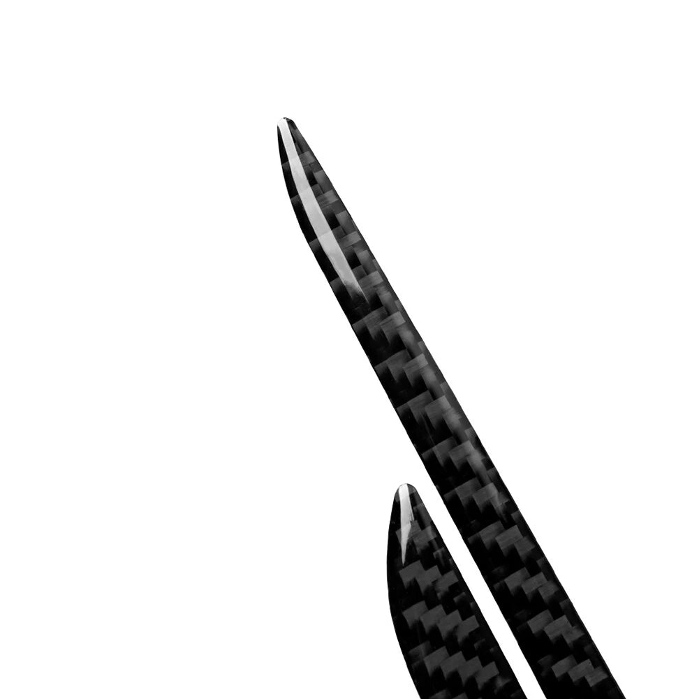 Carbon Fiber Black Interior Door Horn Panel Cover Trim for Audi A4 A5 (2008-2016)