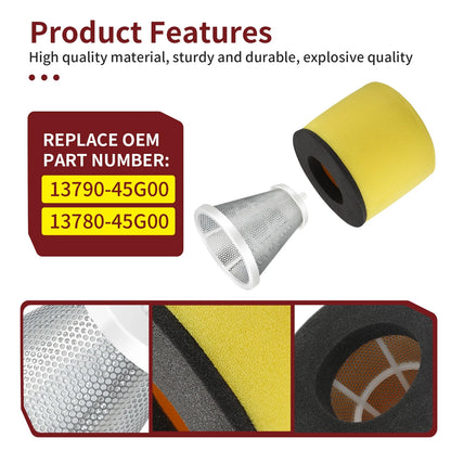Air Filter & Holder Set for Suzuki Quadracer 450 LTR450 (2006–2009)