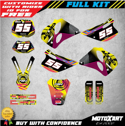 NEON Custom Graphics Kit Stickers for KTM SX (1993-1997)