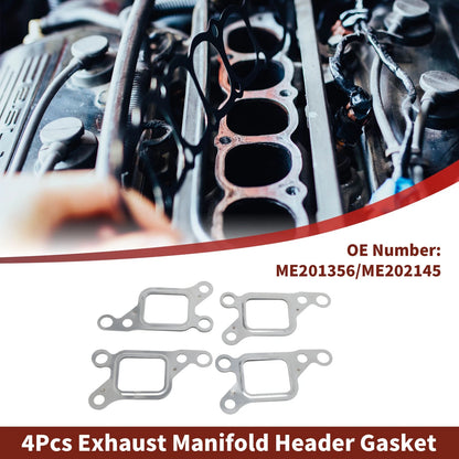 4 Pcs Exhaust Manifold Gasket for Mitsubishi L200 (1996-2005)