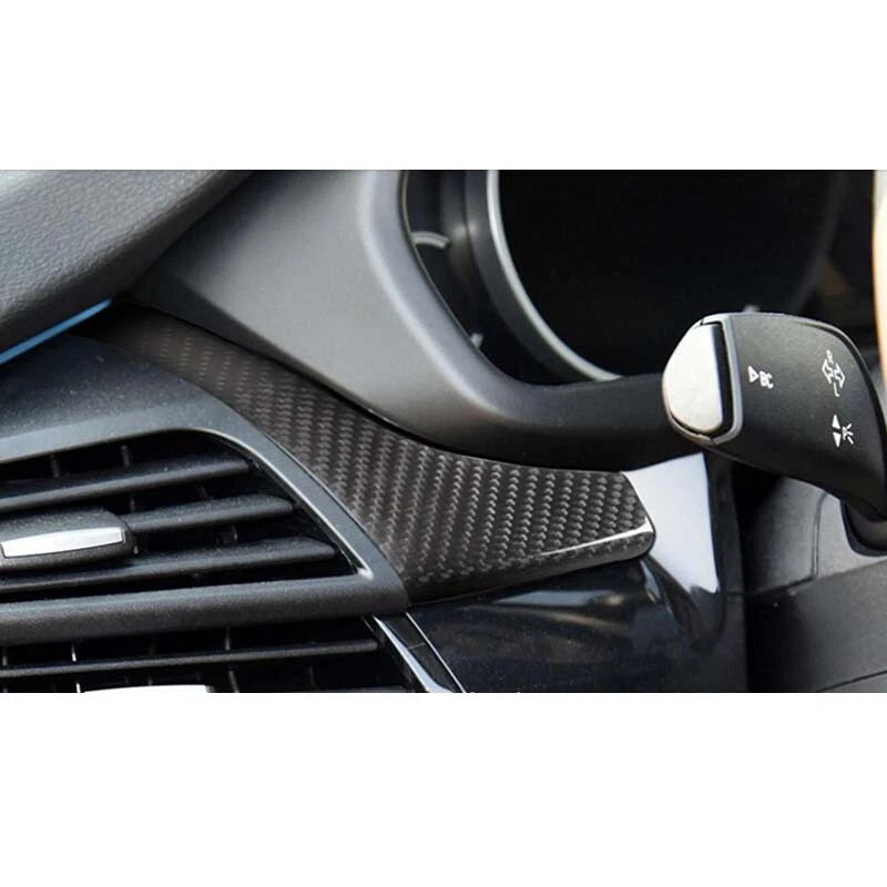 Real Carbon Fiber Center Console Dashboard Cover Fit For BMW X5 X6 2014-2019