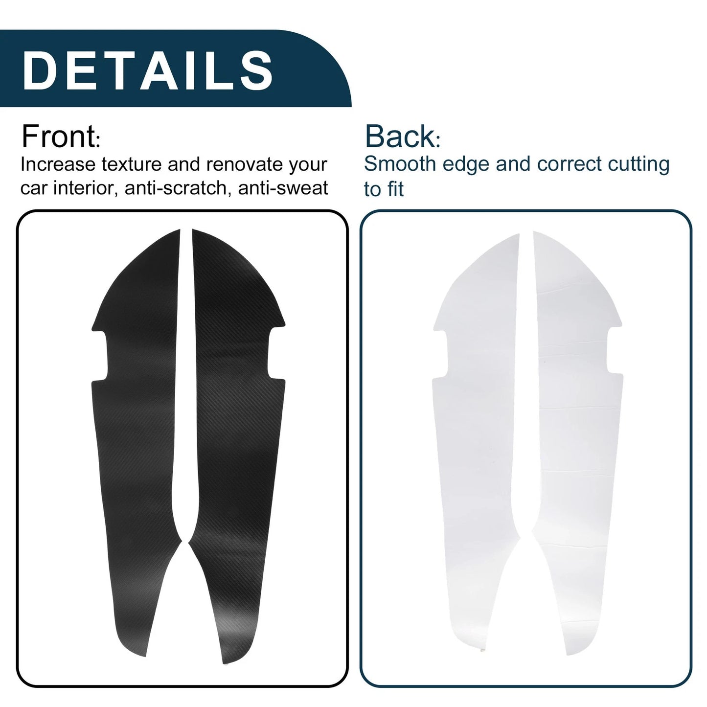 Faux Leather Anti Kick Pad Sticker for Toyota Alphard (30 Series)