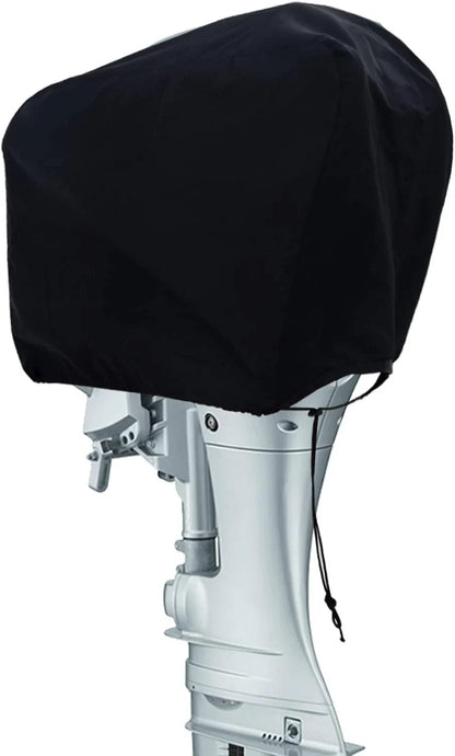 Universal Trailerable Engine Hood Cover for Outboard Motors 60-100HP Black