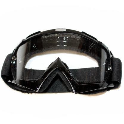 Clear Black MX Goggles for Motocross Motorbike - Anti-Fog UV Protection (N/A)