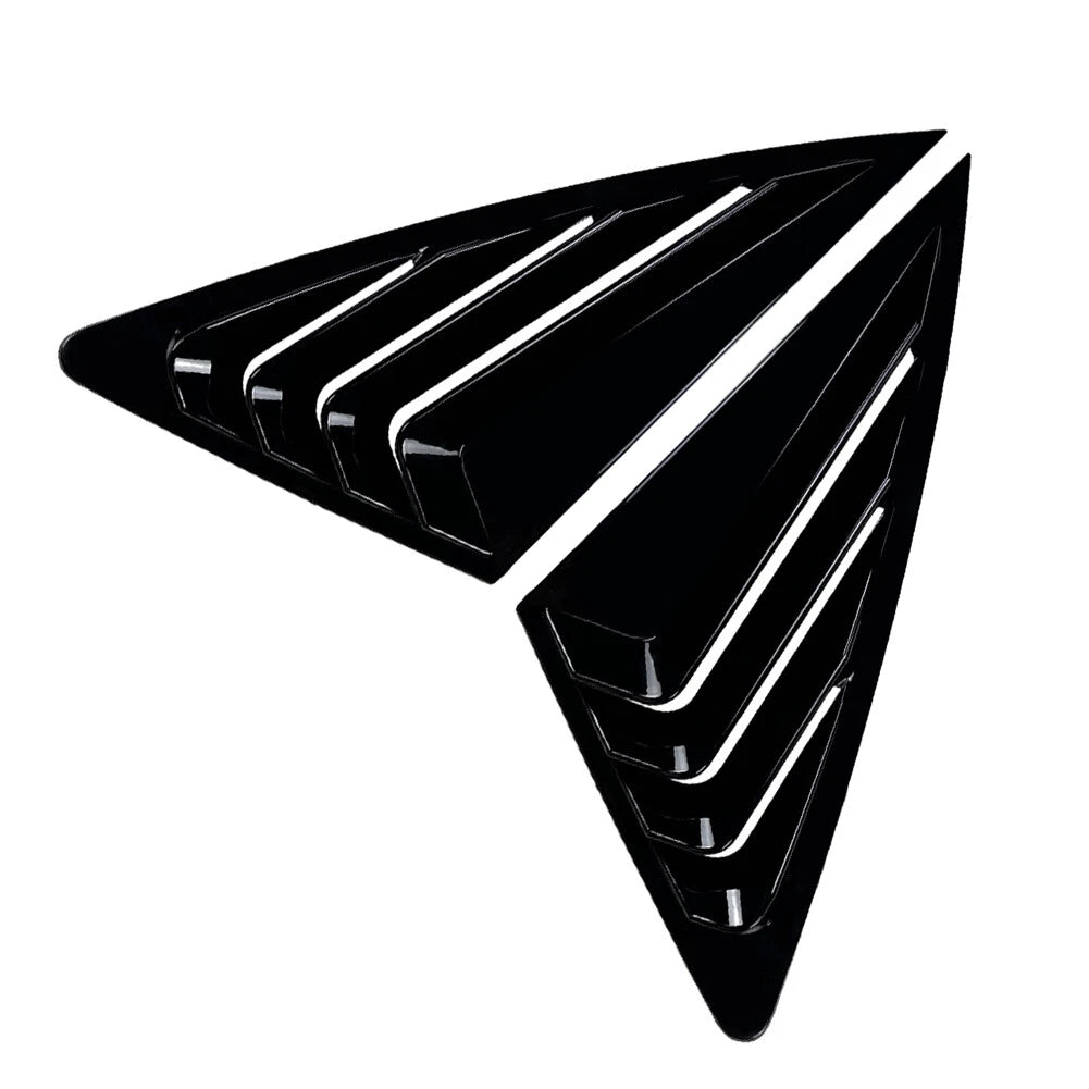 Rear Window Louvers Cover for Audi Q3 F3 Sportback (2019-2024) Black