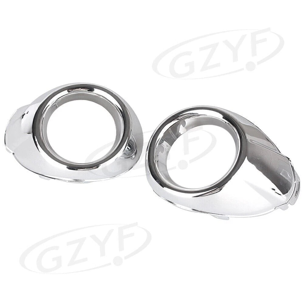 2 x Front Fog Light Covers for Ford Focus (2012-2013) Chrome Trim Bezels