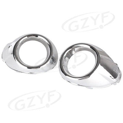 2 x Front Fog Light Covers for Ford Focus (2012-2013) Chrome Trim Bezels