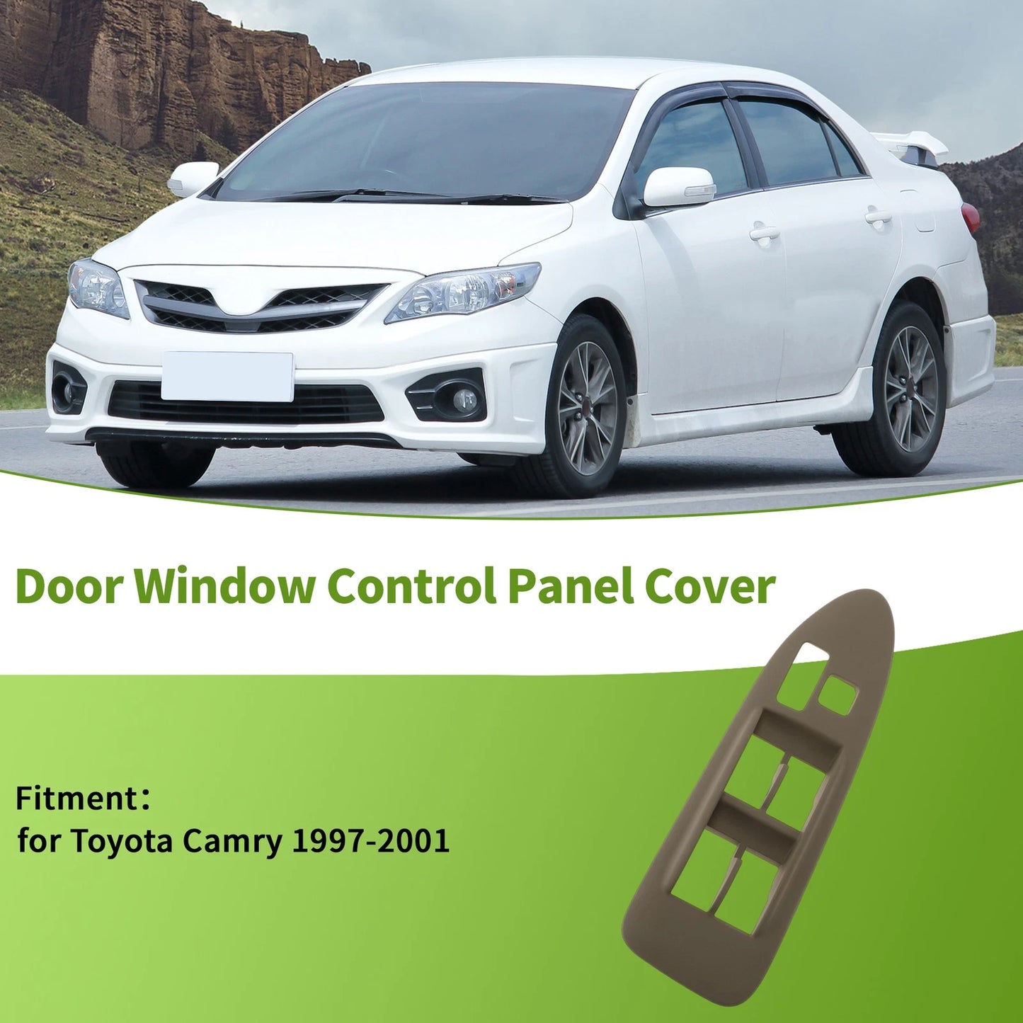 Left Side Window Switch Bezel Cover for Toyota Camry (1997–2001)