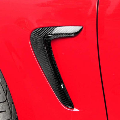 Carbon Fiber Side Fender Air Vent Trim Replace For BMW F32 F33 F36 4 Series