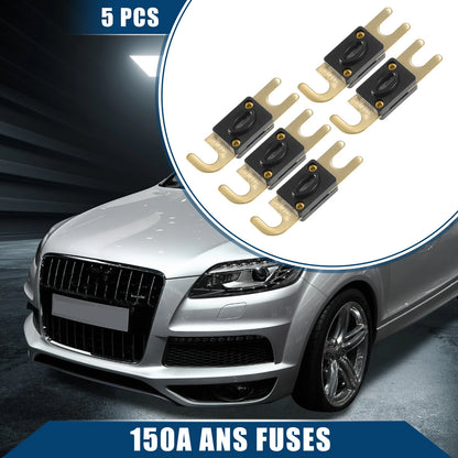 5 x ANS Fuses 150A AFS Bolt-on Fuse for Car / Motorcycle Brass