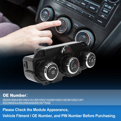 A/C Heater Climate Control Switch Module for Dodge Ram (2013-2018)