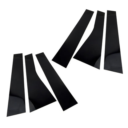 6 x Door Center Window Pillar Post Covers for Jeep Grand Cherokee (2011-2021)
