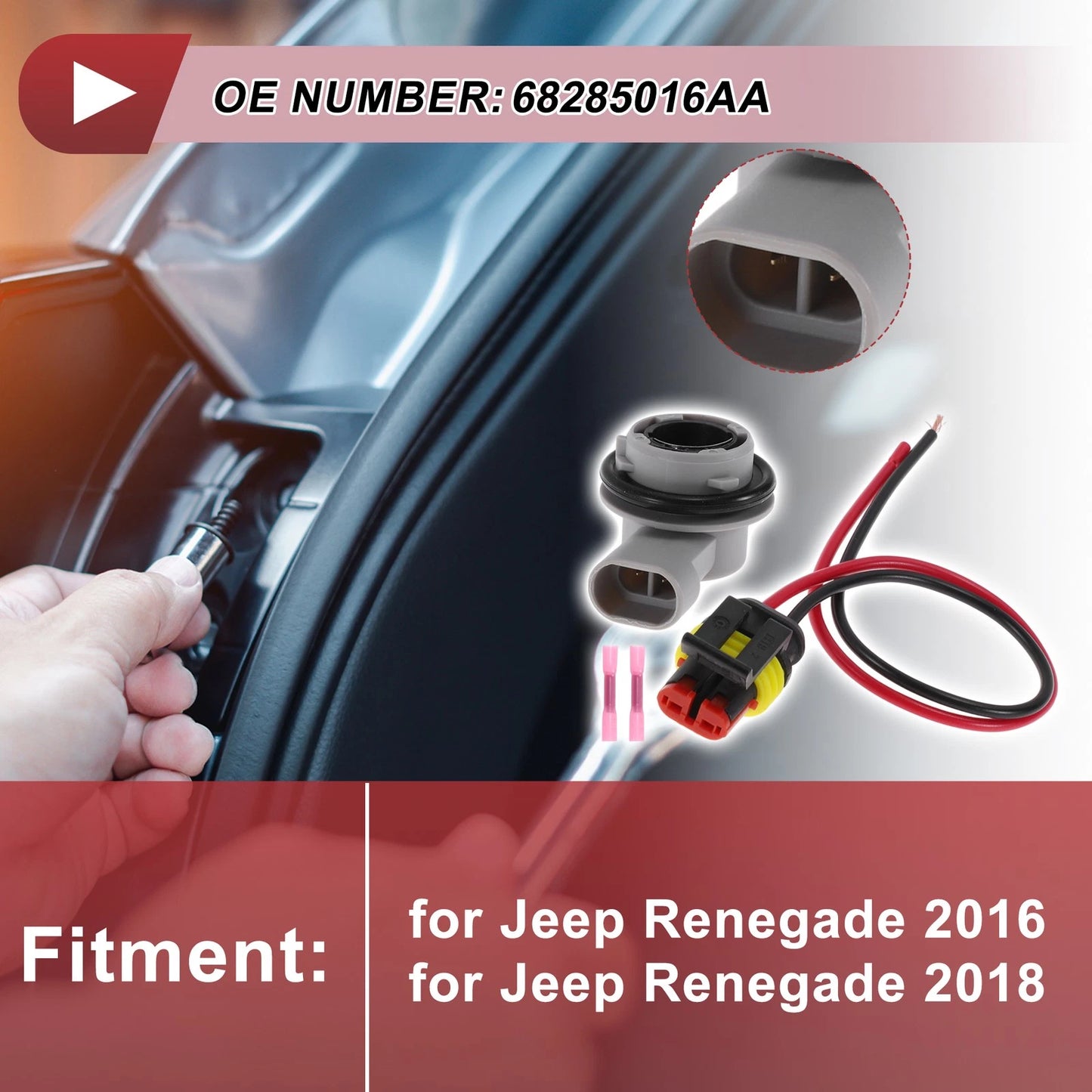 Tail Light Socket Wiring for Jeep Renegade (2016)