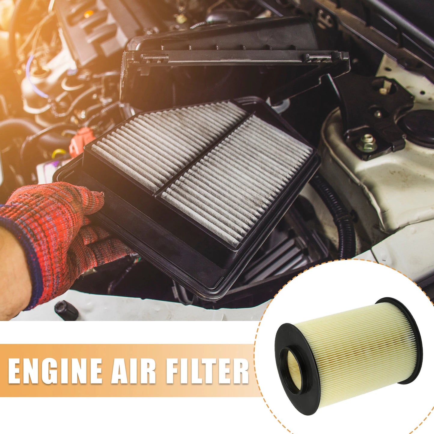 Engine Air Filter CA11114 for Ford Escape, Focus (2012-2019)