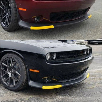 Yellow Front Bumper Lip Splitter Protector Trim for Dodge Challenger (2015-2020)