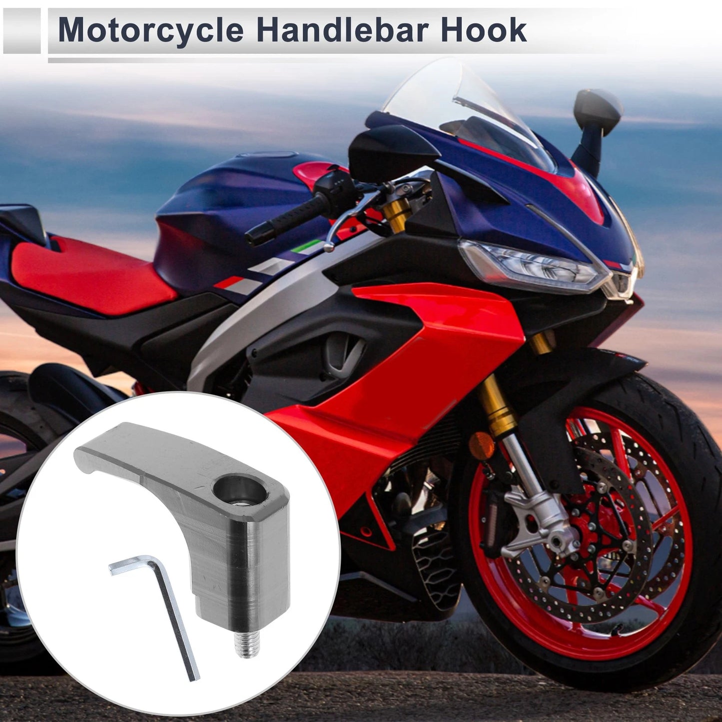 L-Shape / 1 Set / Aluminum Alloy Motorcycle Hanging Hook for Motorcycle