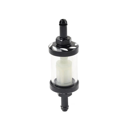 8MM 5/16 Inline Reusable Motorcycle Gas Fuel Filter for Universal Models