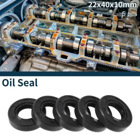 Oil Seal / 22x40x10mm / NBR Rubber Seal Ring 5Pcs for Car