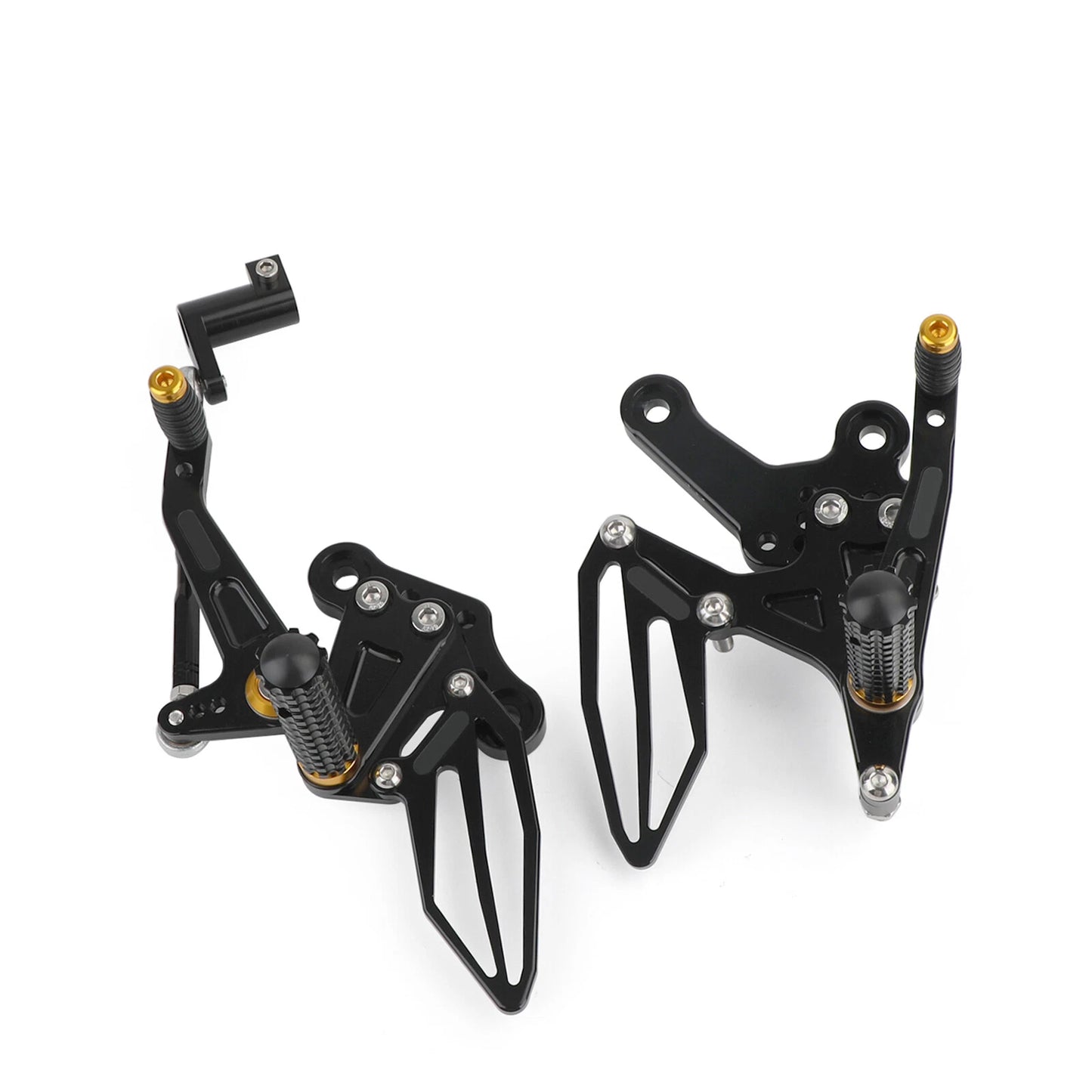 CNC Footrest System Gold for Kawasaki Z400/Ninja 400 (2018-2022)