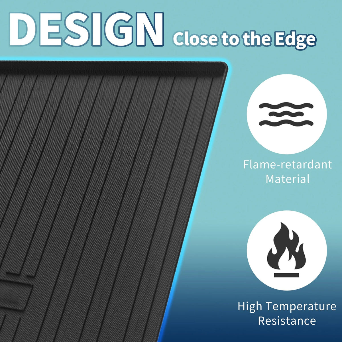 Flat Face Cargo Liner Rear Trunk Mat for Mitsubishi Outlander (2022-2024)