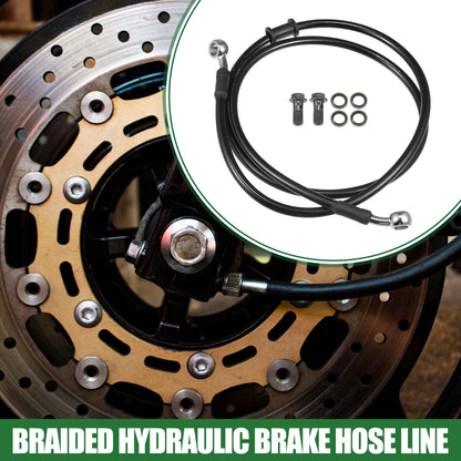 120cm Motorcycle Braided Hydraulic Brake Line Oil Hose