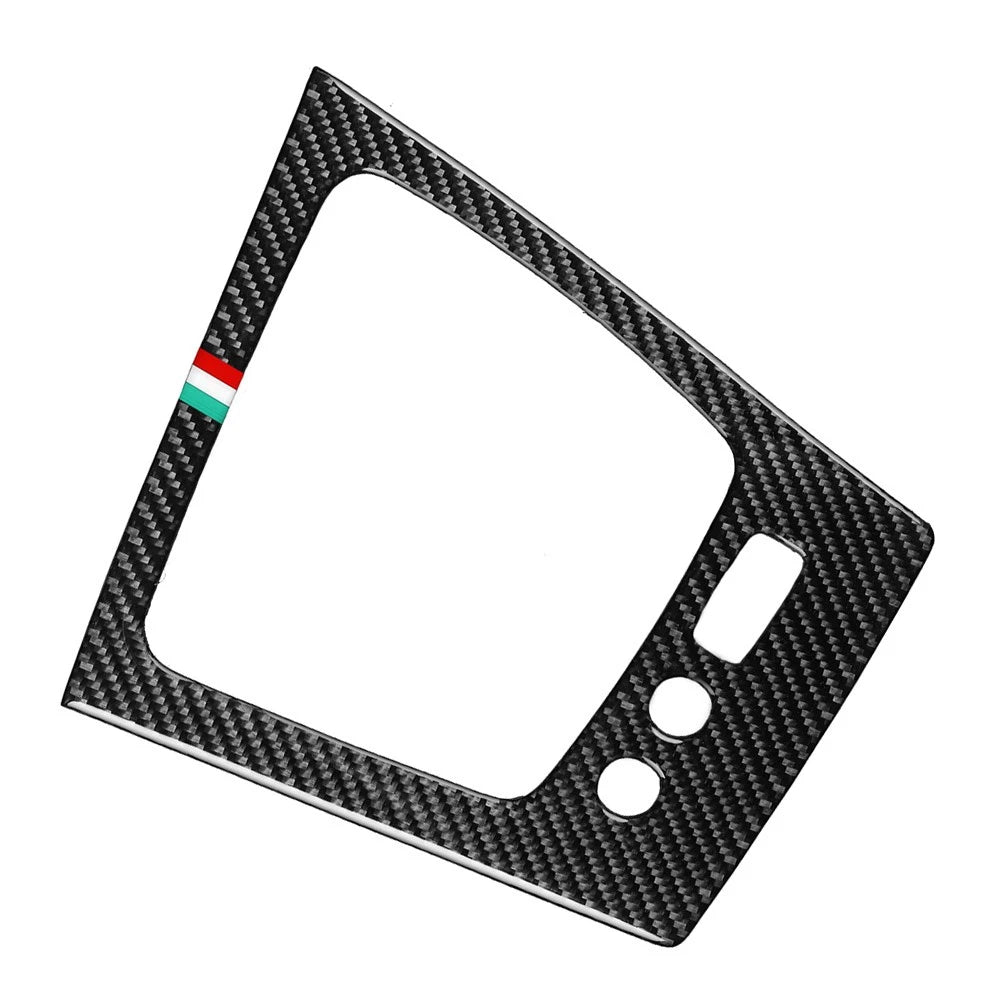 Carbon Black Gear Shift Panel Frame Cover Trim for Alfa Romeo 159 (2006-2011)