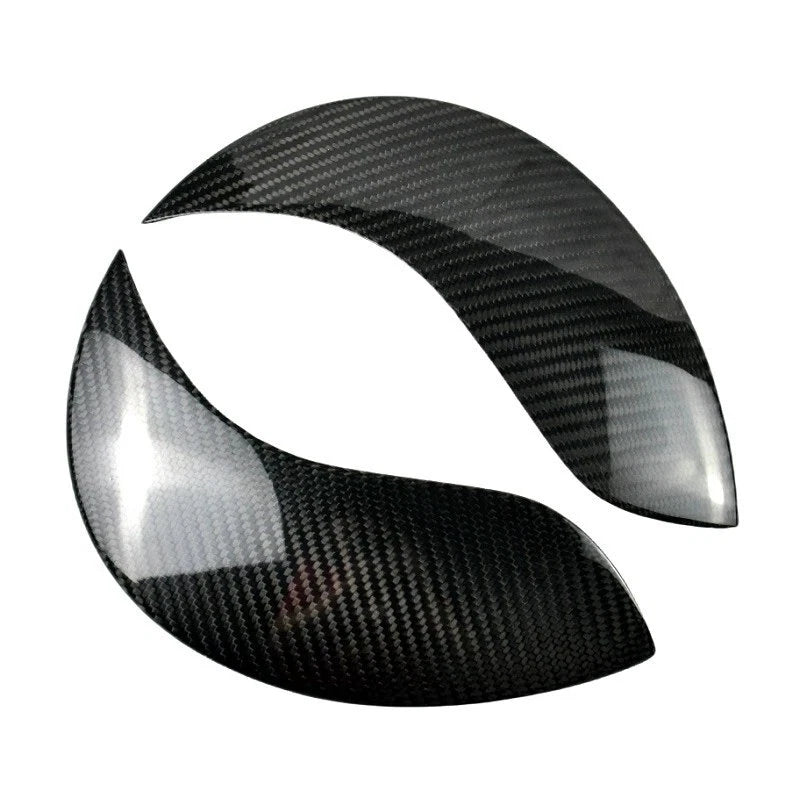 Carbon Fiber Headlight Eyebrow Strip Cover Trim for Mini Cooper R56 R57 R58 R59